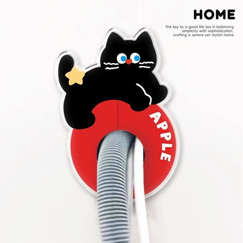 苹果小猫空调孔装饰盖创意空调管可爱出水口管道遮挡片