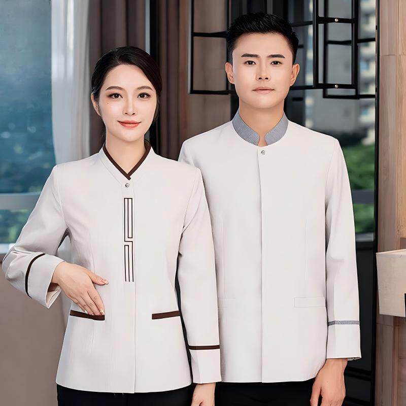 保洁工作服女物业酒店客房阿姨清洁工装保洁员秋冬服务员新款长袖
