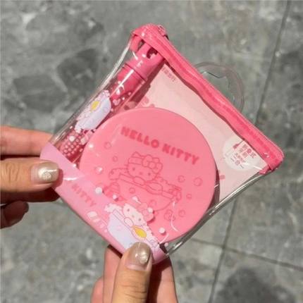 可爱HelloKitty折叠漱口杯出游便携式旅行折叠杯牙刷套装少女心