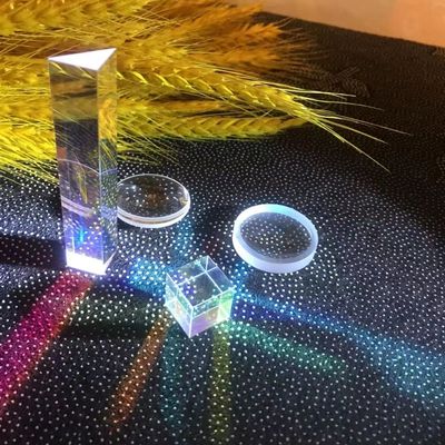 物理实验合色棱镜三棱镜凸凹透镜平面成像器材儿童科普