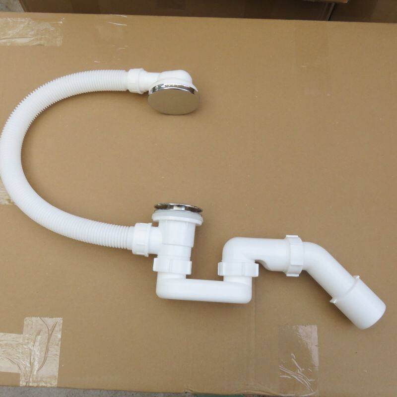 老式整体淋浴房浴缸排水器机动式带溢水孔下水器排水管旋钮开关式