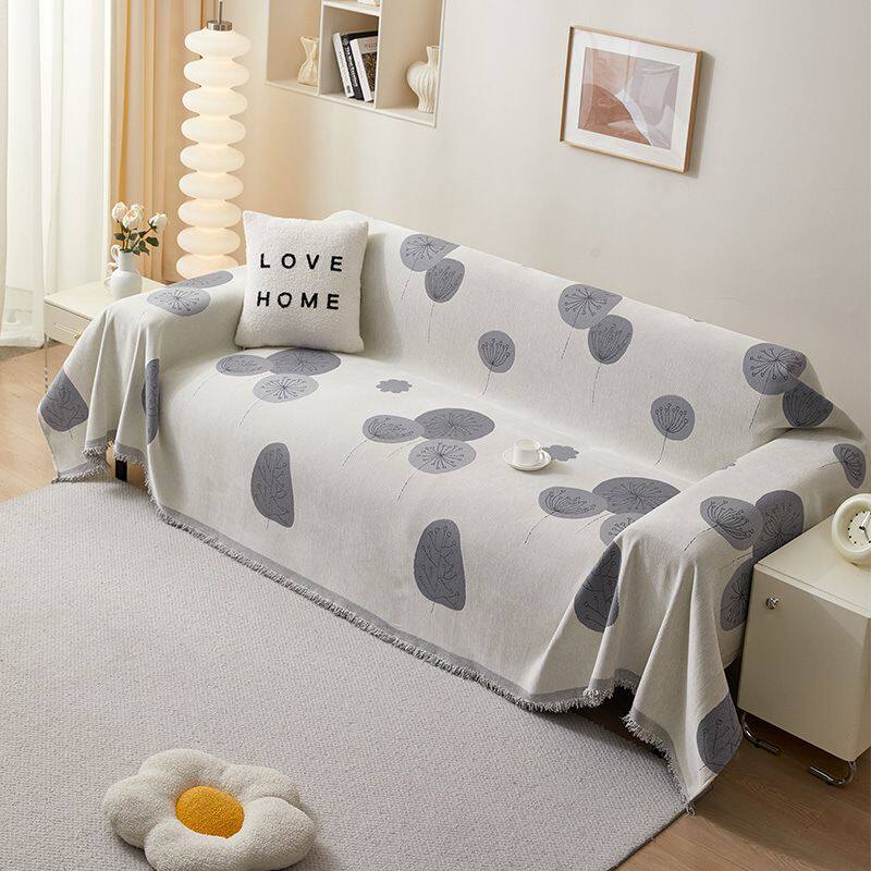 沙发巾夏天防猫抓万能田园沙发巾一片式全盖雪尼尔沙发套罩沙发垫