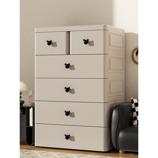 加厚抽屉式收纳柜宝宝衣柜家用多层五斗柜子婴儿童置物储物整理箱