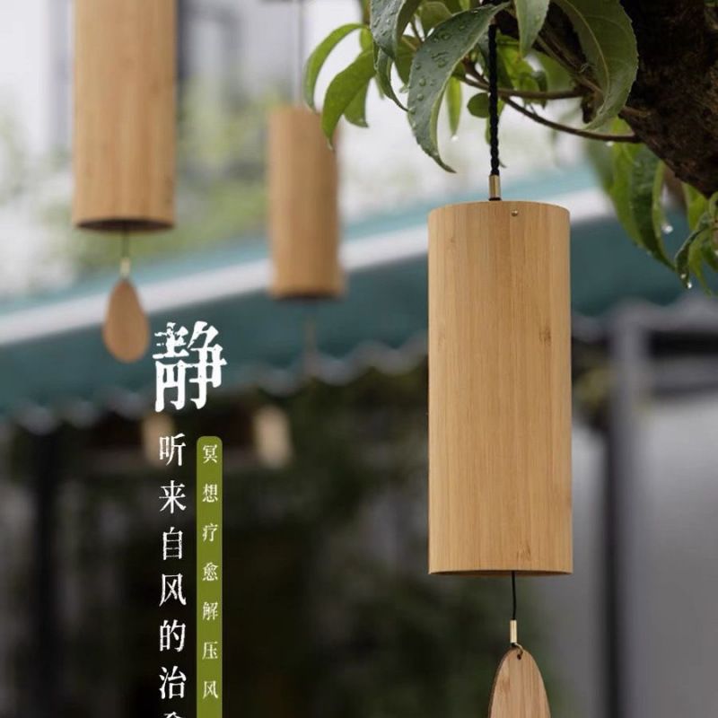 日式和弦竹风铃治愈系冥想音乐铃装饰户外阳台