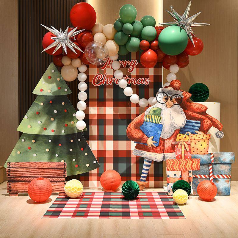 圣诞节场景布置气球装饰节日氛围用品拱门商场门店小学板背景墙,节庆用品/礼品,装扮布置套餐,淘宝优惠券,粉丝福利购,淘宝优惠卷