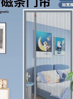 侧开入户门全磁条2025新款防蚊门帘夏季家用磁性磁铁防盗纱帘纱门
