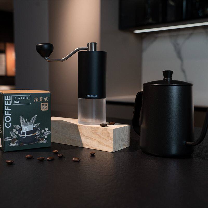 咖啡研磨机手摇式磨豆机便携式手冲套装家用小型手磨器具