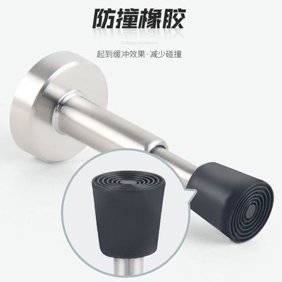 入户大门防撞神器缓冲门顶升降缓冲伸缩防撞不锈钢橡胶静音门把手