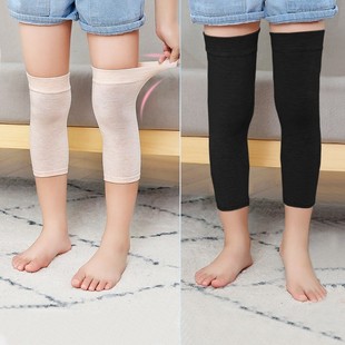 儿童纯棉护膝夏季 男女童空调房保暖护具夏天小孩睡觉护腿袜套 薄款