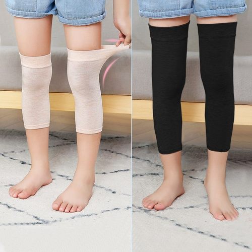 儿童纯棉护膝夏季薄款男女童空调房保暖护具夏天小孩睡觉护腿袜套