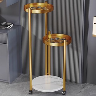 客厅落地式 花架轻奢高级感花盆托架阳台可移动置物架 花架2025新款