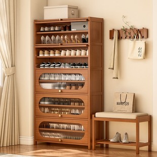 鞋 架收纳柜一体靠墙省空间室内好看防尘宿舍出租房用 柜家用门口鞋