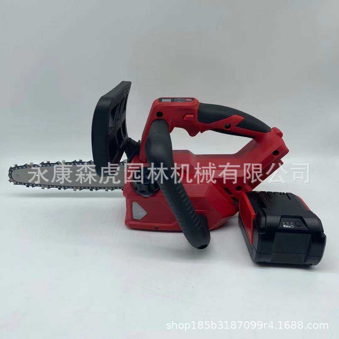 锂电链锯充电链锯8寸单手锯伐木锯迷你小电锯果树修枝锯户外电锯,3C数码配件,USB灯,淘宝优惠券,粉丝福利购,淘宝优惠卷