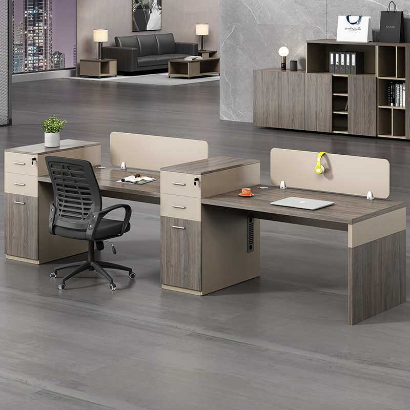 办公桌职员桌4/6人位员工桌椅组合简约现代屏风工位办公室办公桌