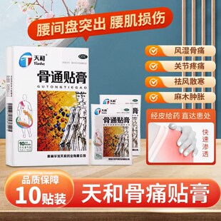 天和牌骨通贴膏10贴骨痛贴桂林祛风散寒活血通络消肿止痛膏药贴