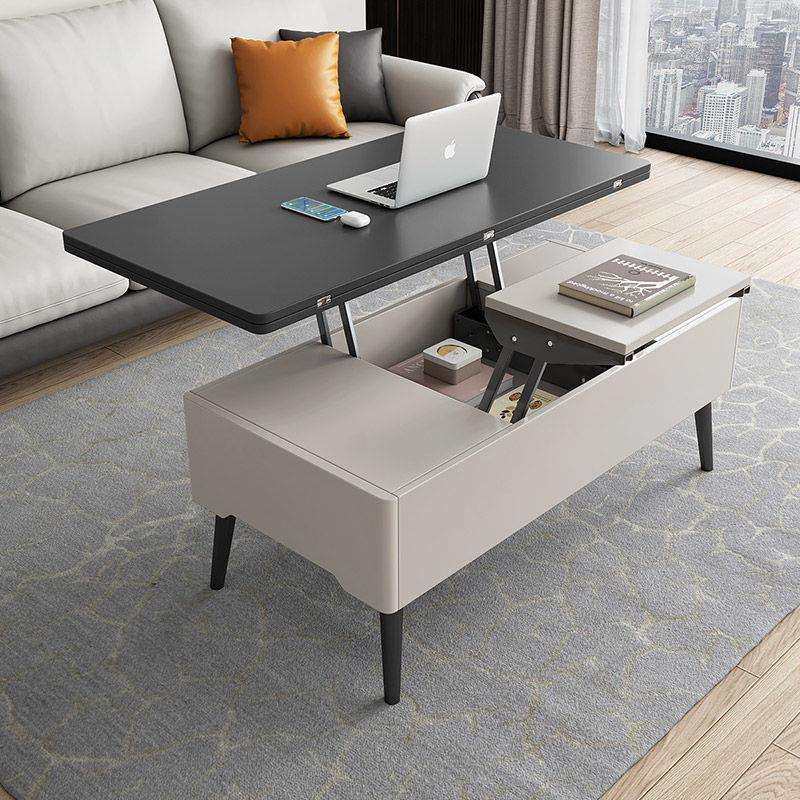 古宜升降茶几餐桌两用多功能饭桌简约小户型家用创意可伸缩折叠桌