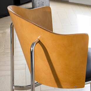 GLA23005优尼居丨设计师皮革钢管餐椅北欧简约复古餐厅咖啡经典舒