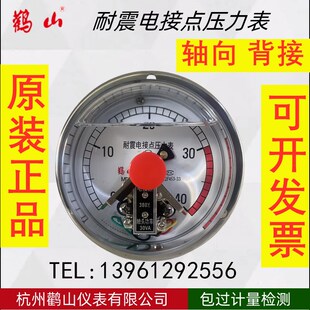 杭州鹳山仪表YNXC-100ZT耐震电接点压力表磁助液压油压抗震防震40