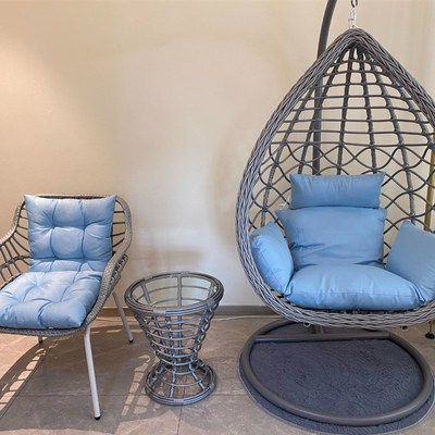 户外秋千吊椅摇篮椅吊篮藤椅网红吊床室内家用懒人摇椅阳台吊兰子