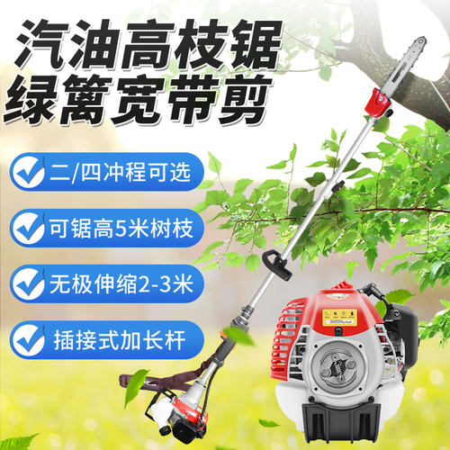 汽油锯高枝锯可伸缩果树修枝剪修树锯锯高空剪树枝剪刀高枝剪3.9m