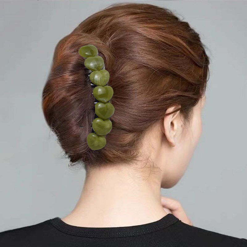 韩国盘发发梳发饰气质日韩水钻七齿梳发夹简约插梳头饰成人卡子