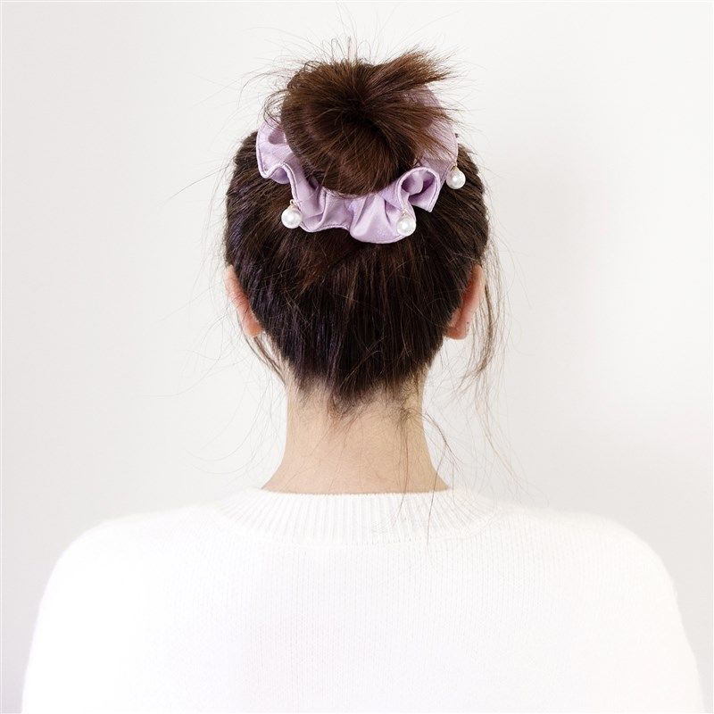 珍珠真丝大肠发圈女高级感缎面百搭简约气质发绳头饰发饰头花,饰品/流行首饰/时尚饰品新,发饰,淘宝优惠券,粉丝福利购,淘宝优惠卷