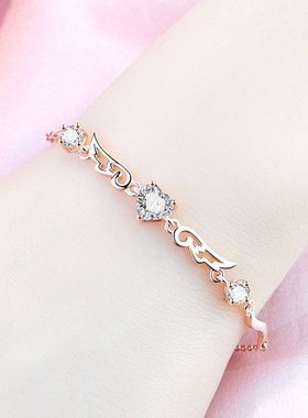 999纯银手链女生学生手镯年轻款小众设计轻奢精致新年礼物送女友