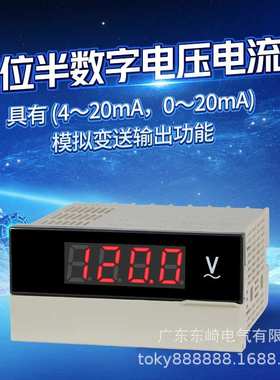TOKY东崎DP3三位半数字直流电压表智能数显高精度交流显示表