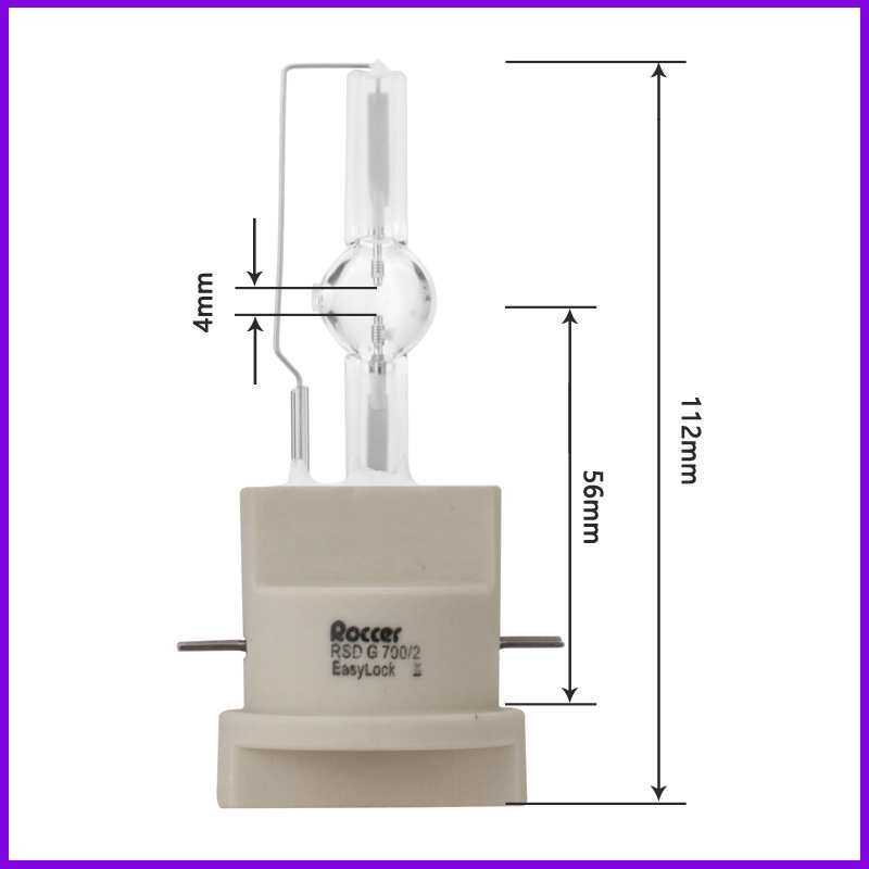 MSR 700w Gold Fastfit 单端镝灯泡 金卤灯 HTI 700W 75 P50