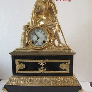 座钟台钟机械黄铜摆古典流回样板间仿古董法国复古欧式壁炉钟表钟