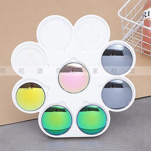 眼镜店镜片道具 镜片展示陈列道具 炫彩镜片陈列镜片展示道具