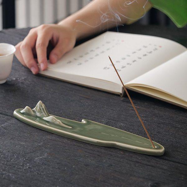 创意假山祥云青瓷线香插卧香炉香托香器香座香道家用室内桌面摆件,家居饰品,香托/香盘/香座/香插,淘宝优惠券,粉丝福利购,淘宝优惠卷