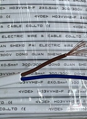 V插头电缆线标21V方电源线套2芯CE平H扁护VVDE配5V欧H0电线30H-F