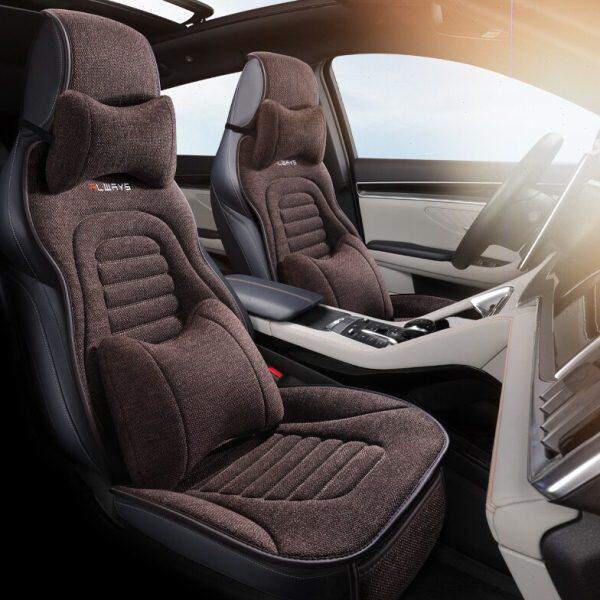 2023长安老款汽车坐垫套半包逸plus四季专用逸动款亚麻座套动14