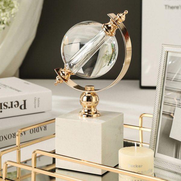 现轻奢大理石水晶球客厅摆件创意桌面书房公室金属工艺品装饰,饰品/流行首饰/时尚饰品新,摆件,淘宝优惠券,粉丝福利购,淘宝优惠卷