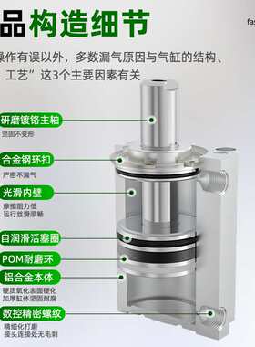HDLH定位气缸开料机木工雕刻机气缸大全40X30-0/3/5/25气动飞机缸