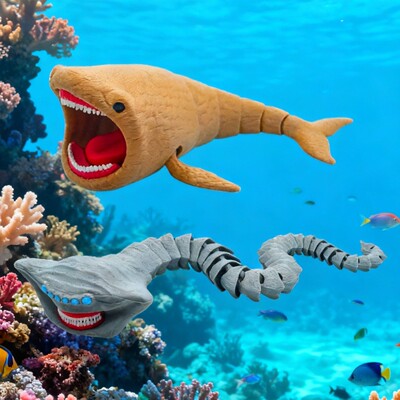 深海迷航3D打印玛雅MAJA海怪巨兽死神利维坦巨怪兽食海者玩具模型