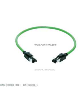 HARTING浩亭 09457711165 电缆组装 两端预接 铜质电缆(圆型)  2m