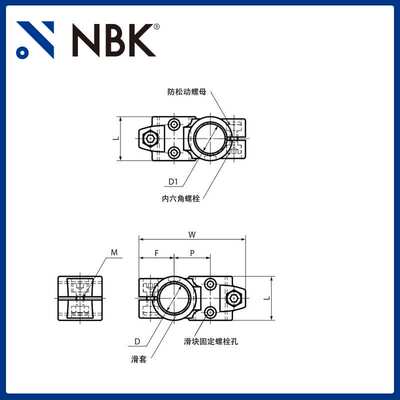NBK GN132.2 滑块交叉线性引动器 直线运动部件配件传动 厂家直供