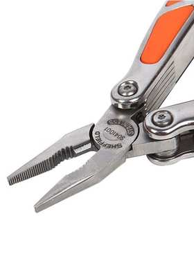 钢盾S041001 迷你不锈钢多用钳子 多功能工具钳 便携可折叠尖嘴钳