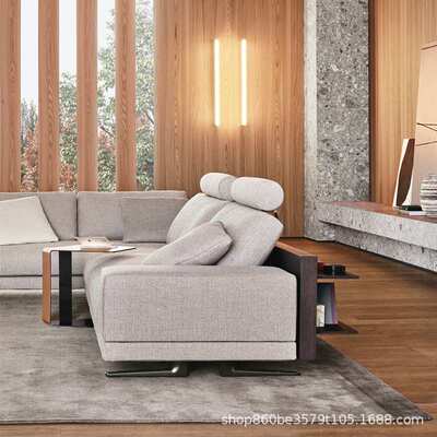 造心家具|意式轻奢马鞍皮不锈钢嵌入沙发电脑桌户外小桌子 Table