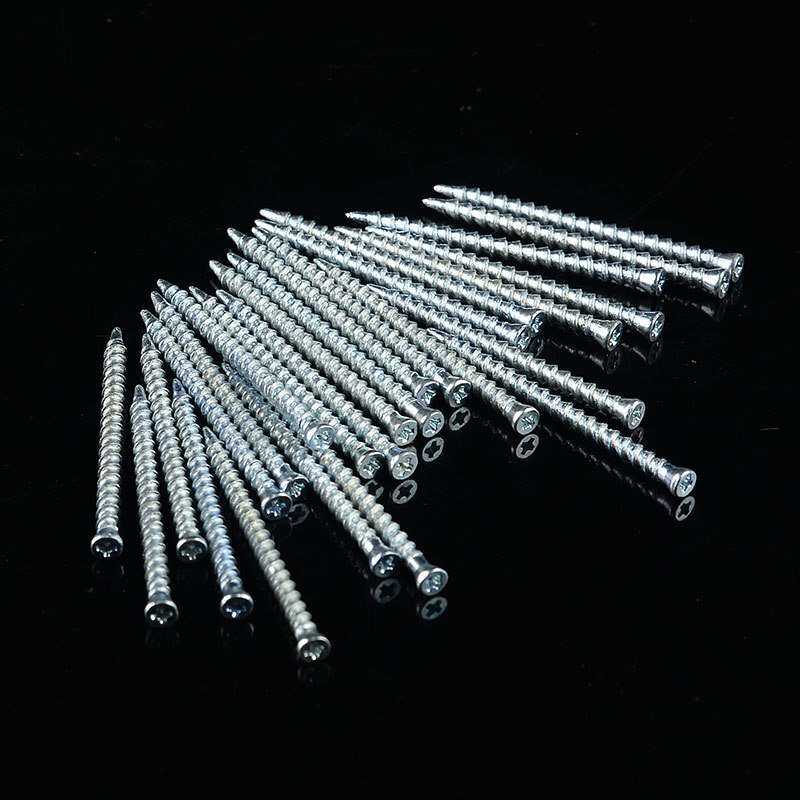 地板钉龙骨钉地龙钉1.5寸2寸.38长48装修地板螺丝钉螺纹带孔