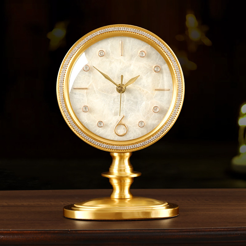 台式座钟客厅钟表摆件台钟家用简约现代轻奢黄铜坐钟摆钟桌面时钟,家居饰品,座钟,淘宝优惠券,粉丝福利购,淘宝优惠卷