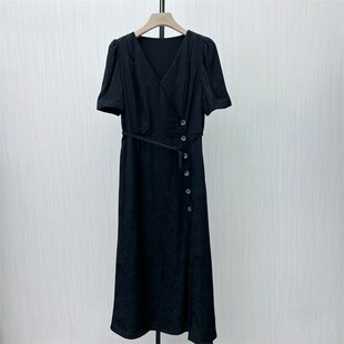 恩2025夏季新品 法式连衣裙女气质收腰显瘦小清新茶歇裙809