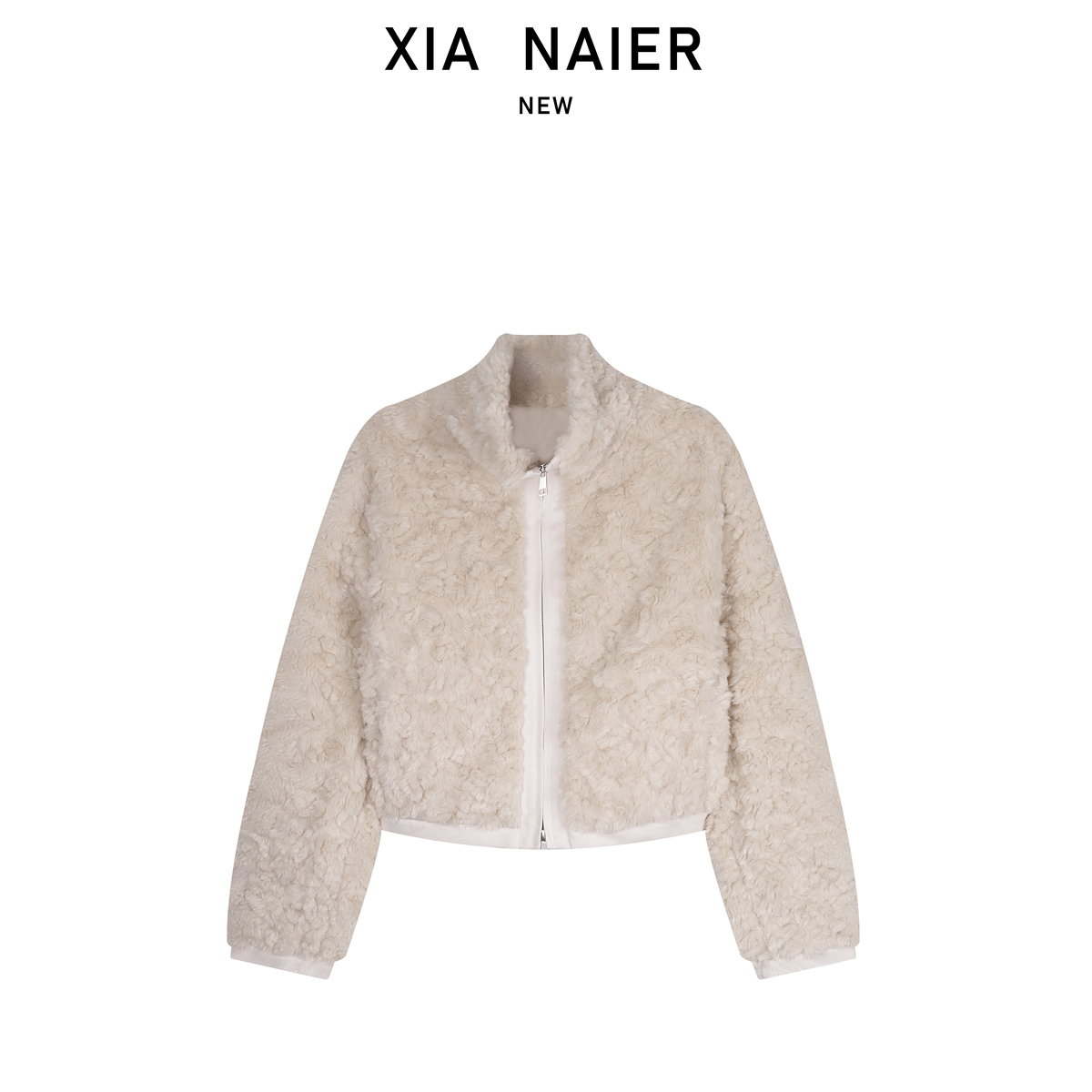 【小夏推荐】25秋冬环保皮草羊羔毛拉链外套 D7789-W2