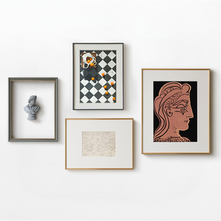 马蒂斯轻奢复古装 客厅沙发背景挂画 饰画艺术餐厅卧室壁画组合美式