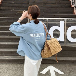 旅行出游度假草编双肩背包女夏草包文艺百搭编织单肩包大容量书包