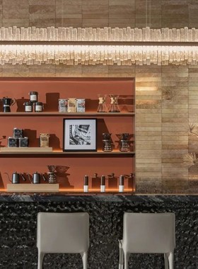 WU.物兮物 北欧现代样板间咖啡厅茶水间咖啡过滤壶磨豆机摆件