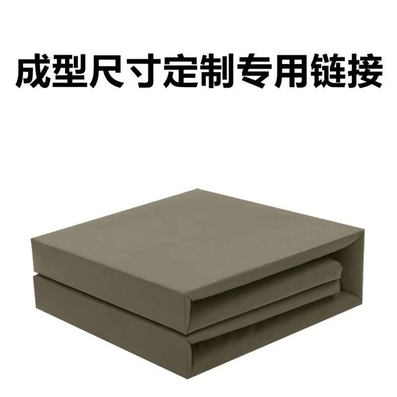 手工非帆布纯棉成型方被浅绿被子豆腐块成型被热熔棉标准定型内务