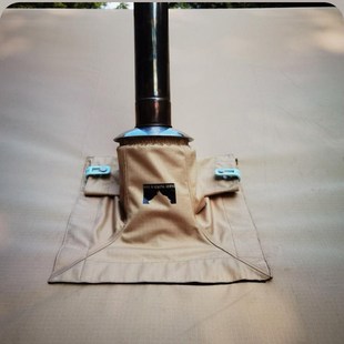 独行狼唤雨烟囱口防雨防雪罩 柴火炉帐篷配件防虫盖布挡雨帽简化